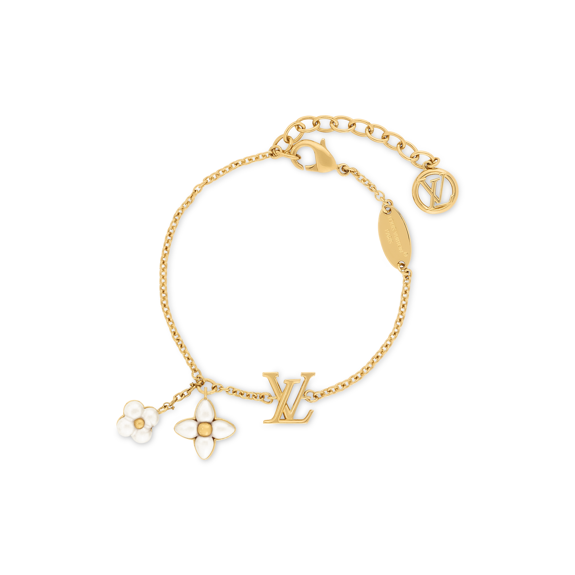 *LV*フローラグラムブレスレット 花チャーム ゴールド M1738A LV Floragram Bracelet S00 - Fashion Jewellery M1738A | LOUIS